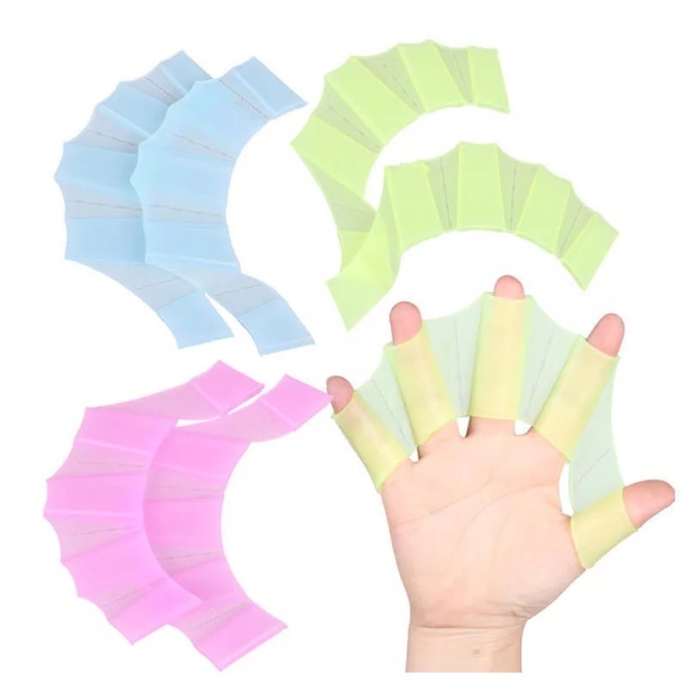 💥FREE💥 w/ $25+purchase Silicone Swimming Webbed finger Paddles